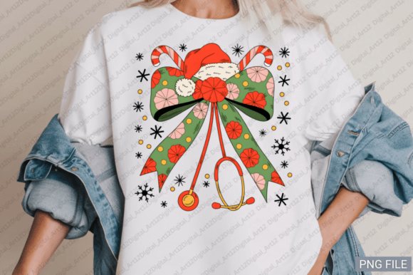 Christmas Nurse Coquette PNG Sublimation