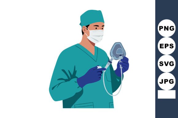 Male Medical Professional Preparing Anes