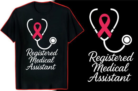 Medical Assistant Pink Ribbon TShirt
