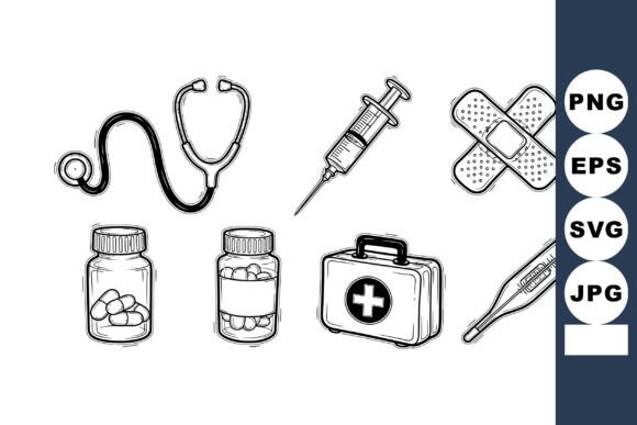 Medical Equipment and Supplies Vector Il
