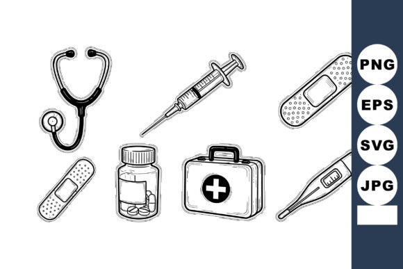 Medical Equipment Set with Stethoscope S