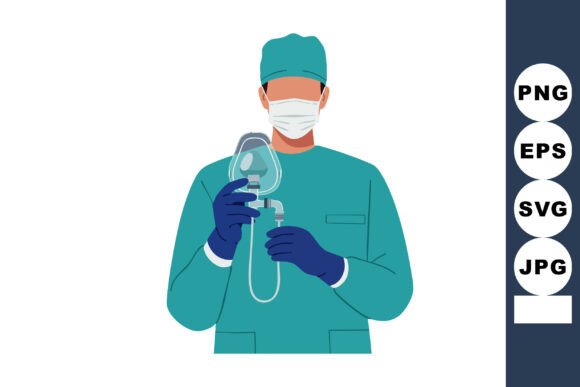 Medical Professional in Surgical Uniform