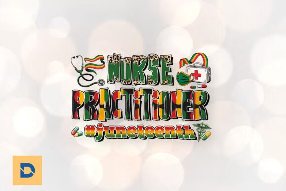 Nurse Practitioner Juneteenth PNG