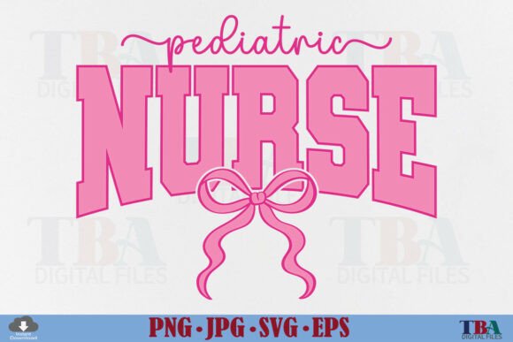 Pediatric Nurse Coquette Nurse Pink Bow