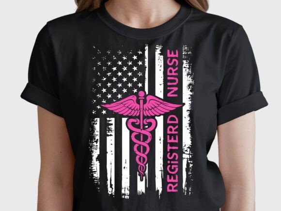 Registered Nurse 4th of July USA Flag
