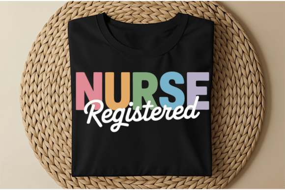 Registered Nurse Colorful Graphic Design
