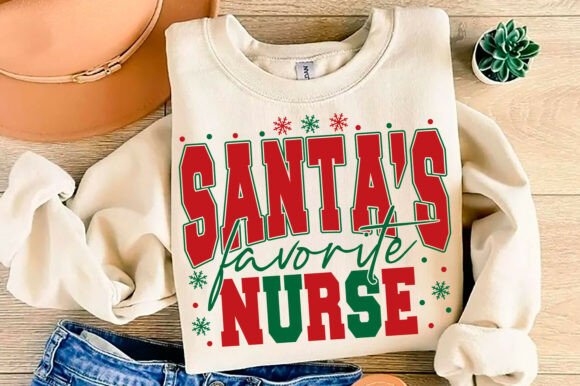Santa’s Favorite Nurse PNG, Christmas