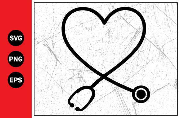Stethoscope Forming Heart Shape Medical