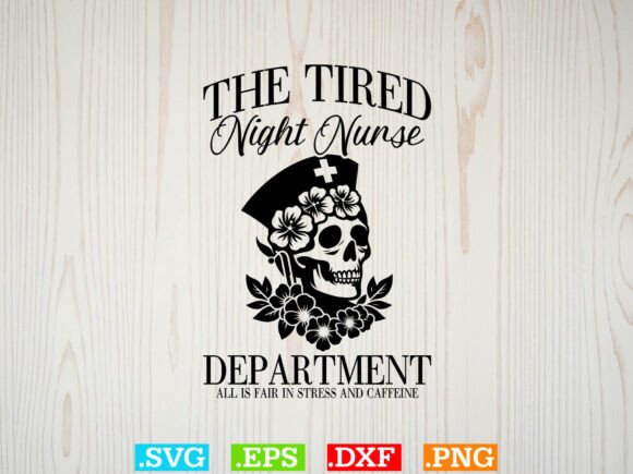The Tired Night Nurse Department Shirt